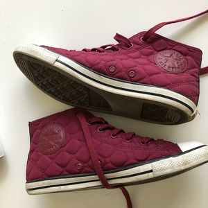 Converse High Top Sneakers Women’s 8 - Maroon